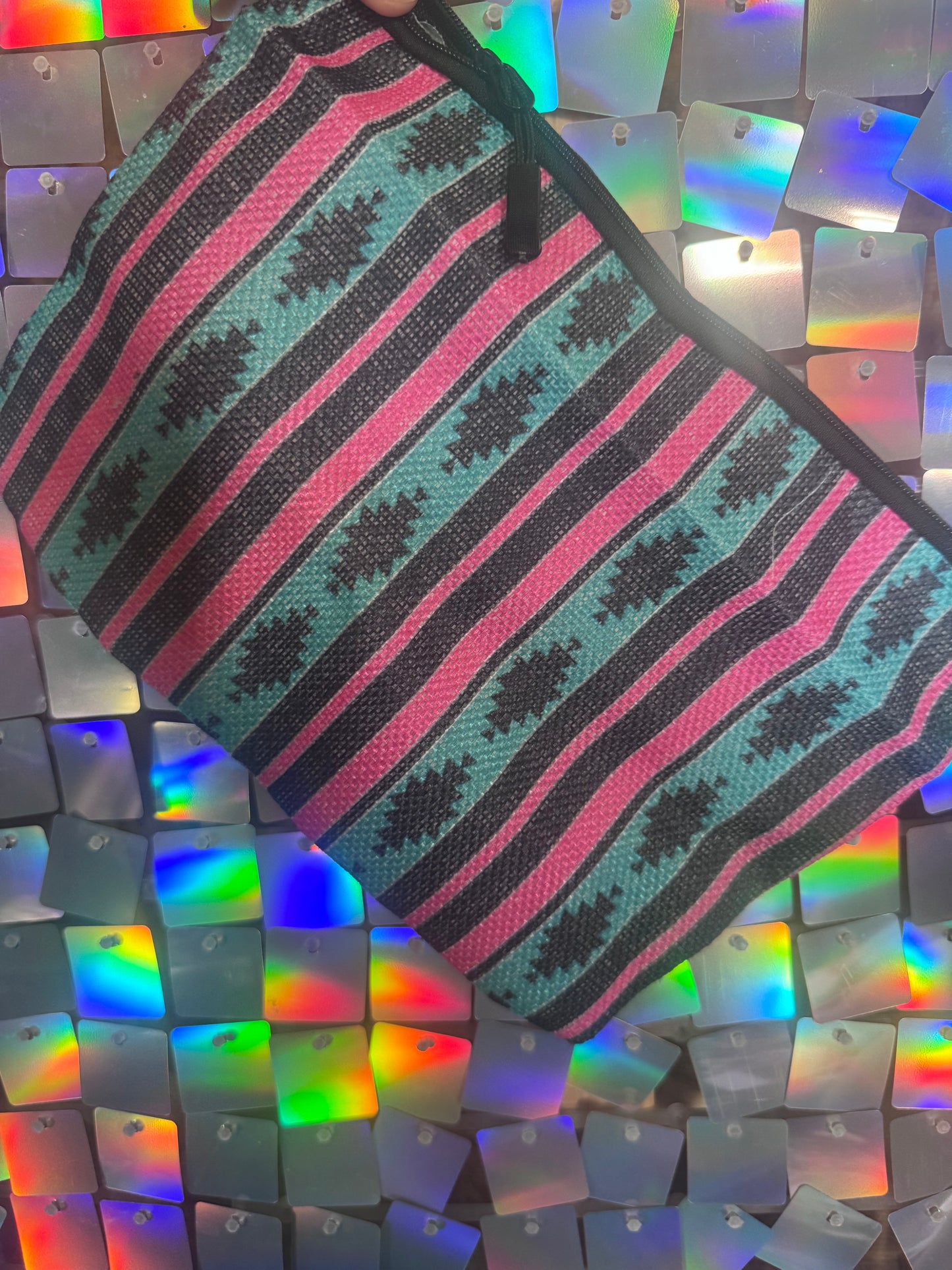 Aztec Canvas Pouch
