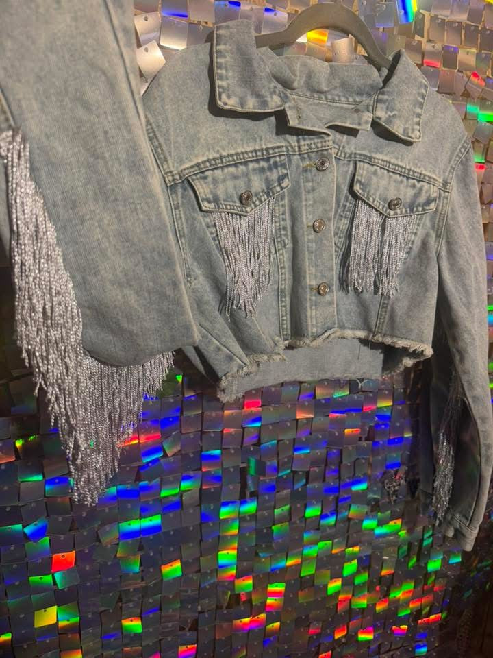 fringe denim jacket