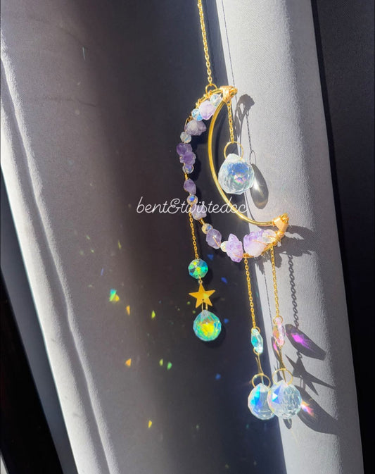 Crystal dream catcher 18”