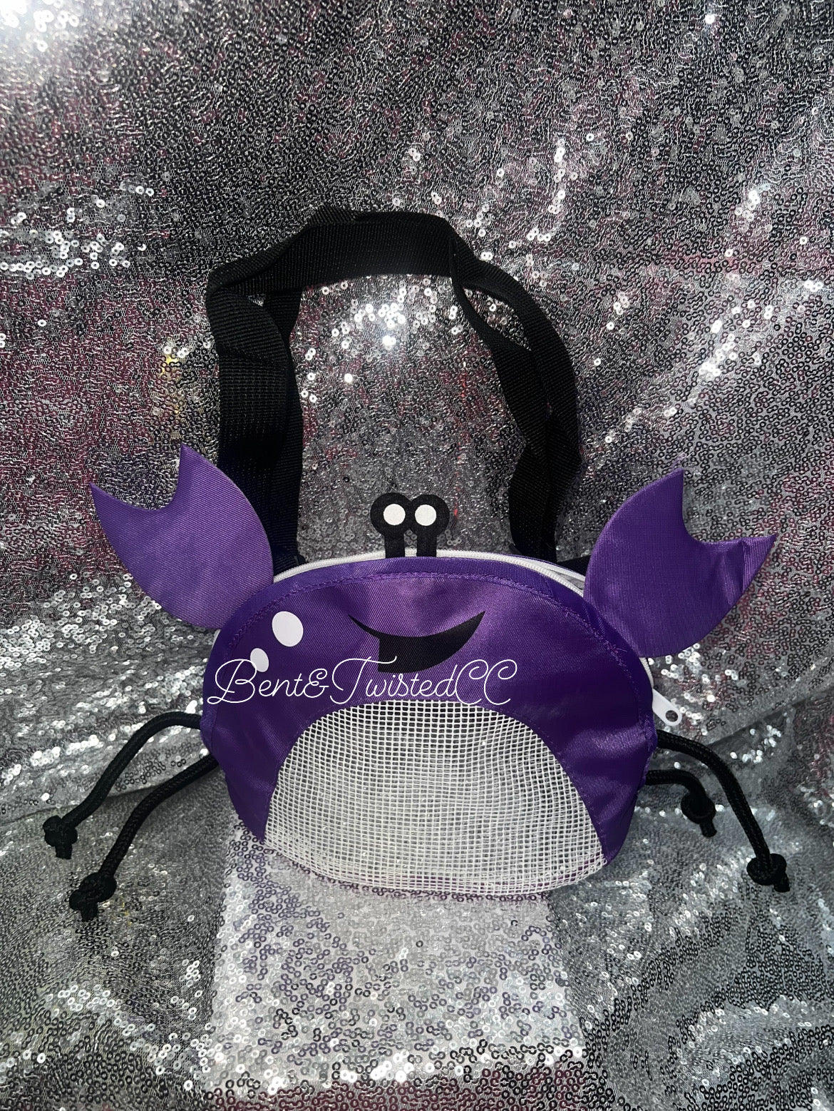 Purple crab: sea shell bag