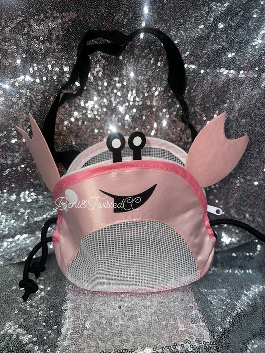 Pink crab : sea shell bag