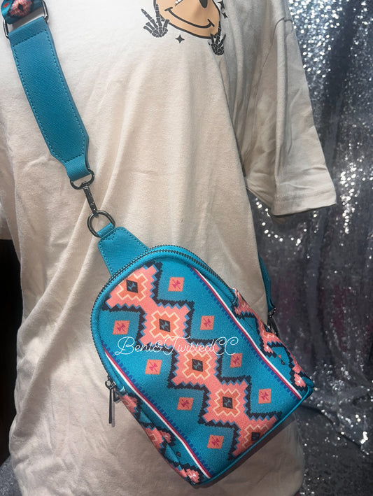 Pretty & blue sling bag