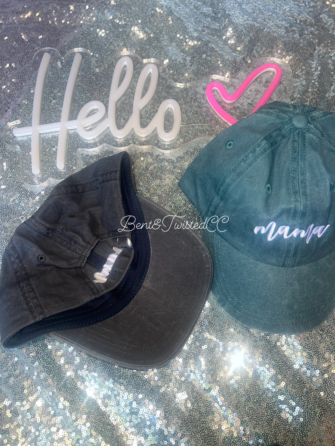 Embroidered mama hat