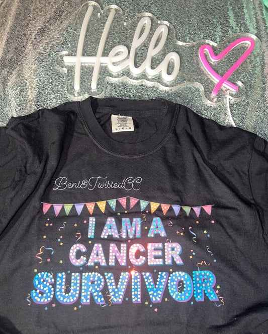Cancer survivor CC spangle tee